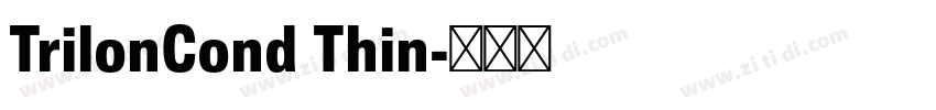 TrilonCond Thin字体转换